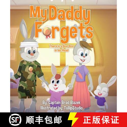 【3-4周达】精装 My Daddy Forgets: There is a Boo Boo in his Head [9781737159100]