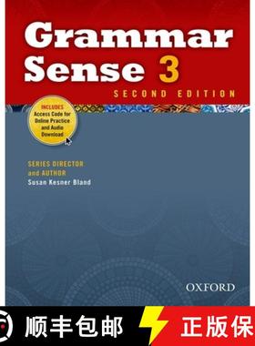 【3-4周达】Grammar Sense: 3: Student Book with Online Practice Access Code Card [9780194489164]