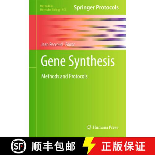 【3-4周达】精装 Gene Synthesis : Methods and Protocols [9781617795633]