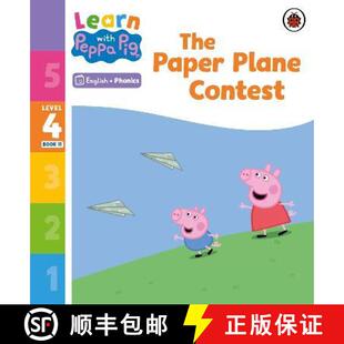 Paper Book with Phonics 9780241576526 Contest Reader Learn Peppa Level The Plane 4周达