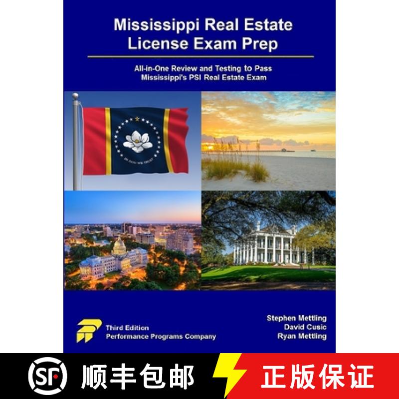 【3-4周达】Mississippi Real Estate License Exam Prep: All-in-One Review and Testing to Pass Mississip... [9781955919548]