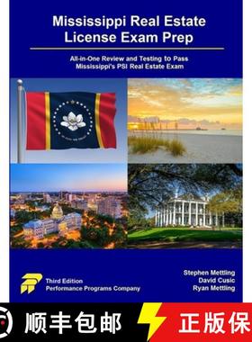 【3-4周达】Mississippi Real Estate License Exam Prep: All-in-One Review and Testing to Pass Mississip... [9781955919548]
