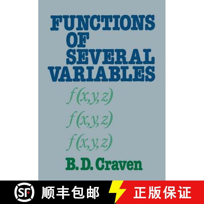 【3-4周达】Functions of Several Variables [9780412233401]