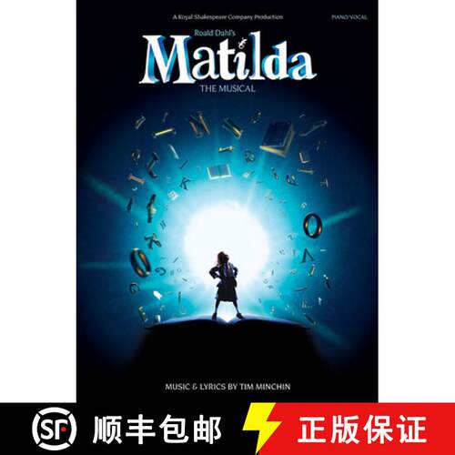 【3-4周达】Matilda the Musical - Vocal Selections Piano/Vocal/Guitar Songbook by Tim Minchin Broadway... [9781780387772]