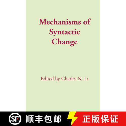 【3-4周达】Mechanisms of Syntactic Change [9780292741287]