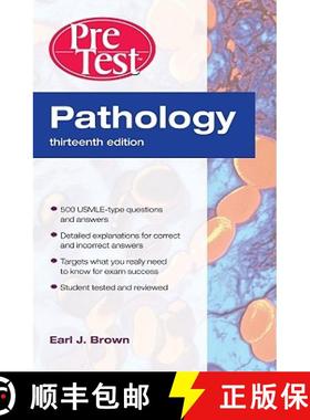 【3-4周达】Pathology: PreTest Self-Assessment and Review, Thirteenth Edition © 2010 [9780071623490]