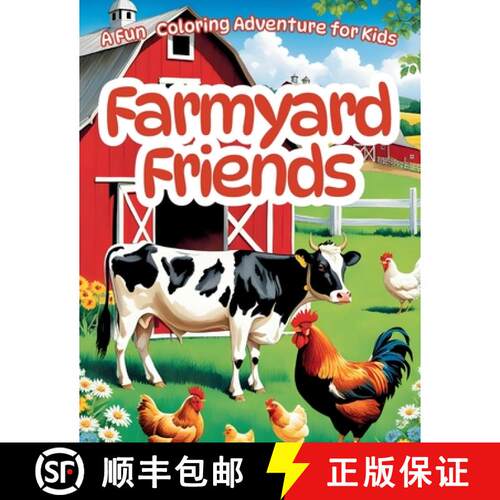 【3-4周达】Barn Yard Friends Coloring Book [9798869198433]