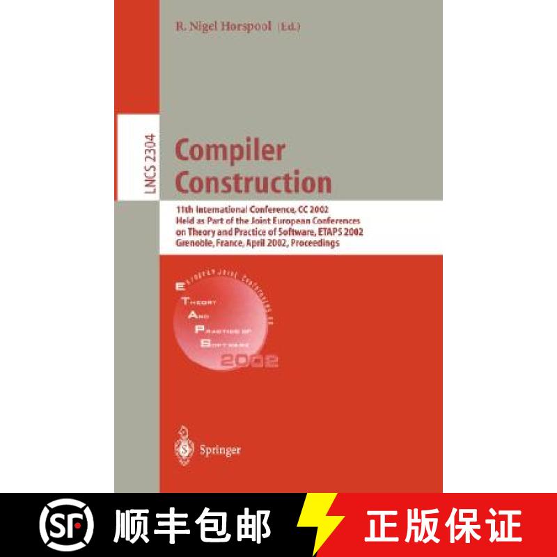 【3-4周达】Compiler Construction: 11th International Conference, CC 2002, Held as Part of the Joint E... [9783540433699]