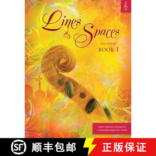 【3-4周达】Lines & Spaces for Violin, Book 1: Note-reading Companion to the Kaleidoscopes for Violin [9781959675136]