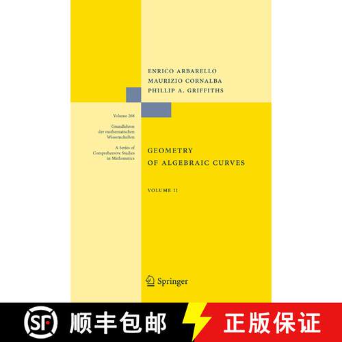 【3-4周达】精装 Geometry of Algebraic Curves: Volume II with a contribution by Joseph Daniel Harris [9783540426882]