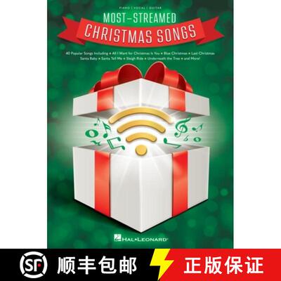 【3-4周达】Most-Streamed Christmas Songs - 40 Popular Songs Arranged for Piano/Vocal/Guitar [9781705168370]