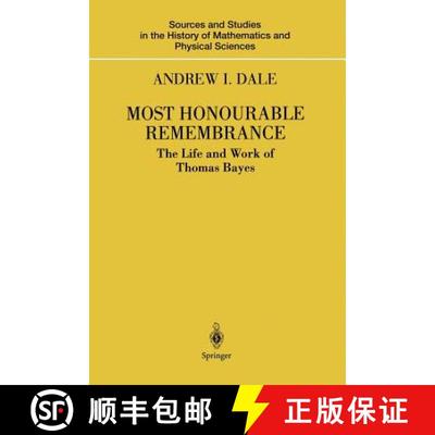 【3-4周达】Most Honourable Remembrance : The Life and Work of Thomas Bayes [9781441918284]