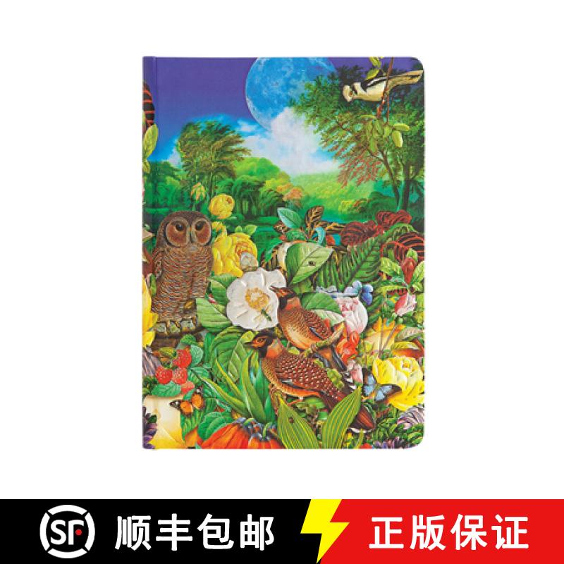 【2-3周达】Moon Garden Unlined Hardcover Journal [9781439754535]