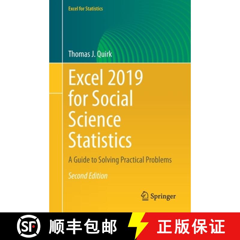 【3-4周达】Excel 2019 for Social Science Statistics : A Guide to Solving Practical Problems [9783030643324]