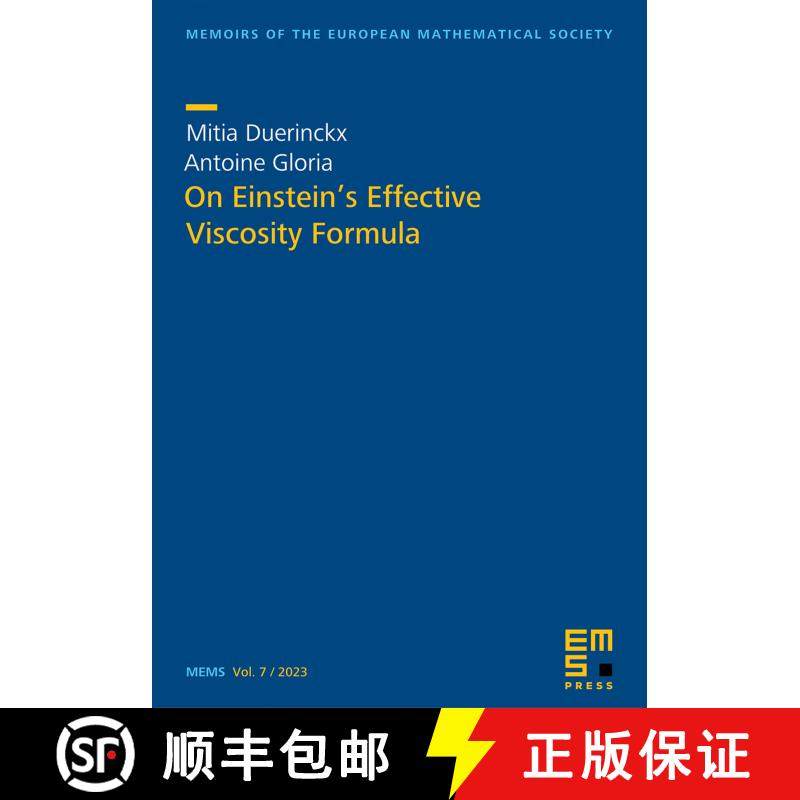 预订 On Einstein’s Effective Viscosity Formula [9783985470556]