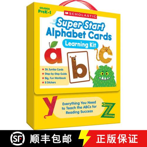 【3-4周达】精装 Super Start Alphabet Cards Learning Kit: Everything You Need to Teach the ABCs for Re... [9798225052393]