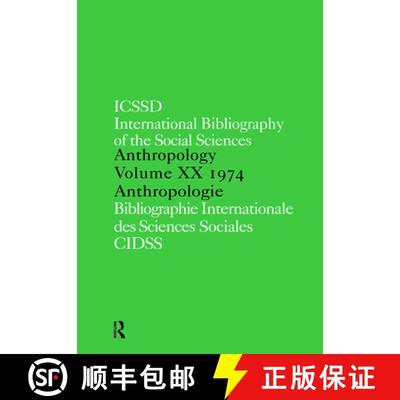 【3-4周达】Ibss: Anthropology: 1974 Vol 20 [9780422807708]