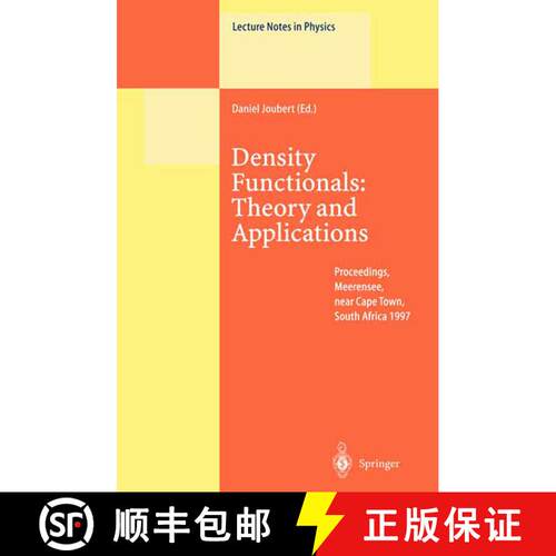 【3-4周达】精装 Density Functionals: Theory and Applications: Proceedings of the Tenth Chris Engelbre... [9783540639374]