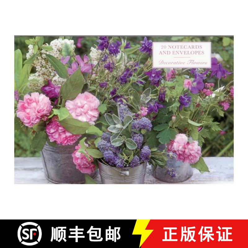 【2-3周达】20 Notecards and Envelopes: Decorative Flowers: A Delightful Pack of High-Quality Flower G... [9780857239938]