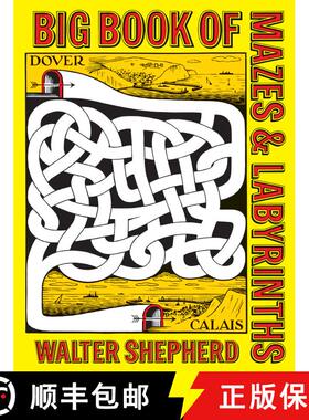 预订 Big Book of Mazes and Labyrinths [9780486229515]