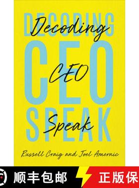 【3-4周达】Decoding Ceo-Speak [9781487505950]