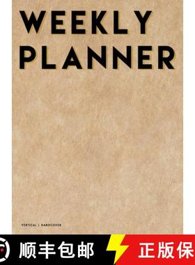【3-4周达】Vertical Weekly Planner 2020-2021: 18 Month Hardcover Weekly, Monthly & Yearly Planner 202... [9783947808519]