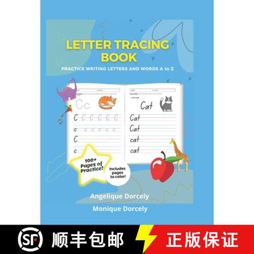 【3-4周达】Letter Tracing Book - Practice Writing Letters and Words A to Z [9781736053782]