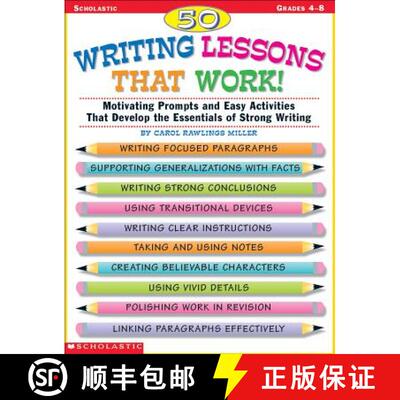 【3-4周达】50 Writing Lessons That Work!: Motivating Prompts and Easy Activities That Develop the Ess... [9780590522120]