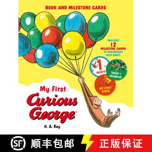 【3-4周达】My First Curious George (Book and Milestone Cards) [9780063326590]