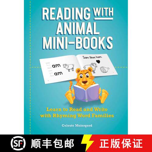【3-4周达】Reading with Animal Mini-Books: Learn to Read and Write with Rhyming Word Families [9781646042531]