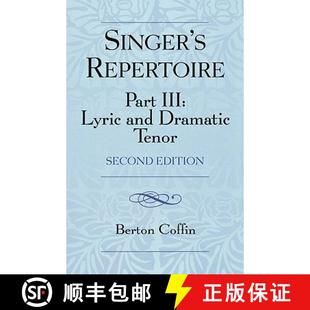 Tenor 4周达 Singer Part Dramatic Second and The Lyric III 9780810857094 Edition Repertoire