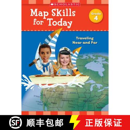 【3-4周达】Map Skills for Today: Grade 4: Traveling Near and Far [9781338214918]