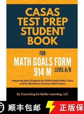 【3-4周达】CASAS Test Prep Student Book for Math GOALS Form 914 M Level A/B [9781639018260]