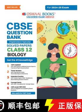 【3-4周达】Oswaal CBSE Question Bank Class 12 Biology, Chapterwise and Topicwise Solved Papers For Bo... [9789359584300]