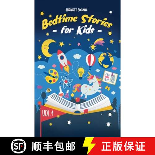 【3-4周达】精装 Bedtime Stories For Kids - Vol. 1:  Short Stories to Help your Children relax, Fall a... [9781954151062]