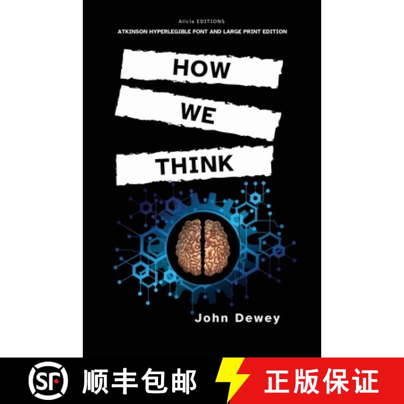 【3-4周达】How We Think: Atkinson Hyperlegible Font and Large Print Edition [9782384550722]