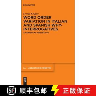 Spanish Word Variation Perspective 预订 Empirical Italian Order Interrogatives Why and 9783111615448