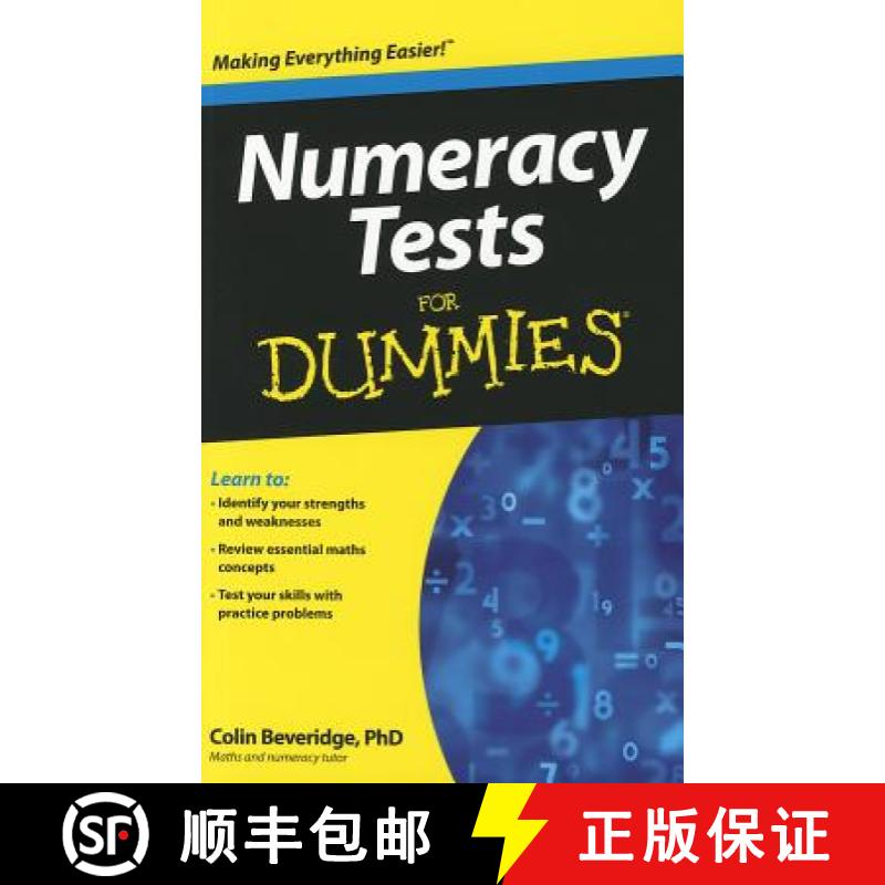 【3-4周达】Numeracy Tests For Dummies [Wiley经管] [9781119953180]