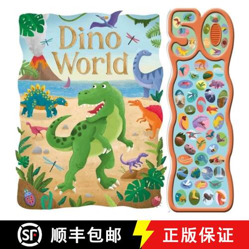 【3-4周达】Dino World: With 50 Roar-Some Sound Buttons [9781805850069]