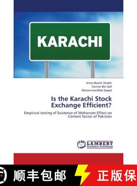 预订 Is the Karachi Stock Exchange Efficient? [9783659829833]