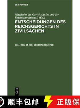 预订 Generalregister [9783112607558]