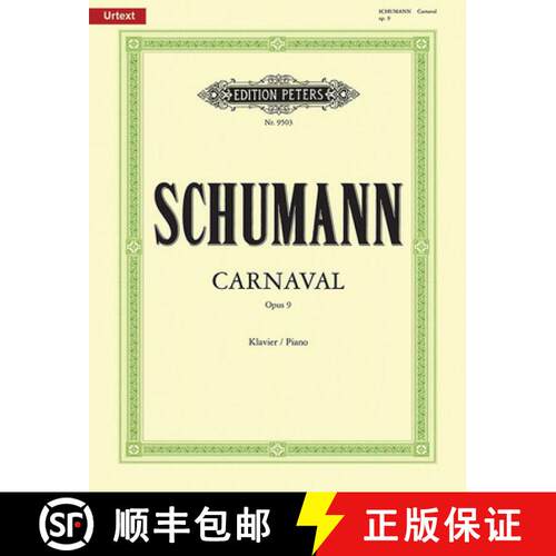 【3-4周达】Carnaval Op. 9 for Piano: Urtext [9790014077099]