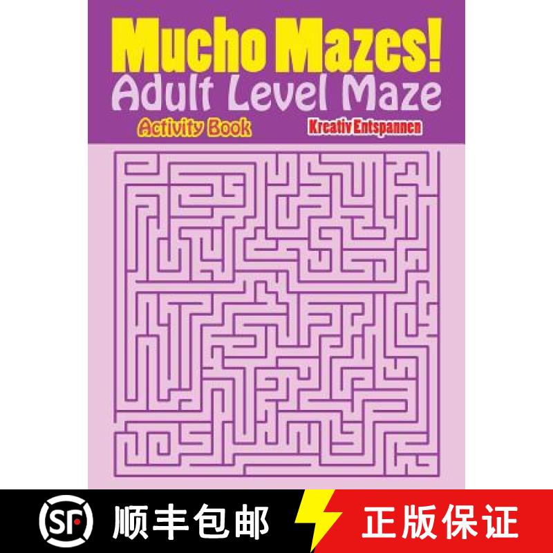 【2-3周达】Mucho Mazes! Adult Level Maze Activity Book [9781683770800]