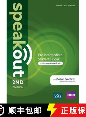 【3-4周达】Speakout 2ed Pre-intermediate Student’s Book & Interactive eBook with MyEnglishLab & Digi... [9781292394633]