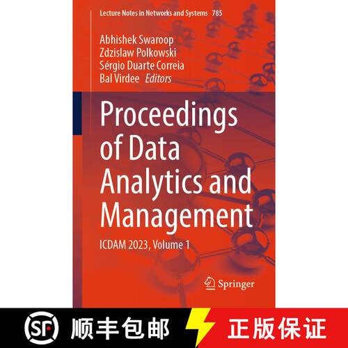 【3-4周达】Proceedings of Data Analytics and Management: ICDAM 2023, Volume 1 (1st ed. 2024) [9789819965434]