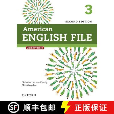 【3-4周达】American English File Second Edition: 3 Student's Book with Oxford Online Skills Program [9780194776172]