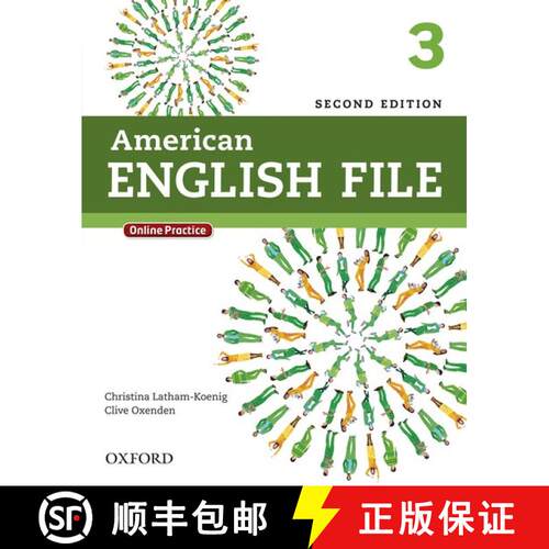 【3-4周达】American English File Second Edition: 3 Student's Book with Oxford Online Skills Program [9780194776172]