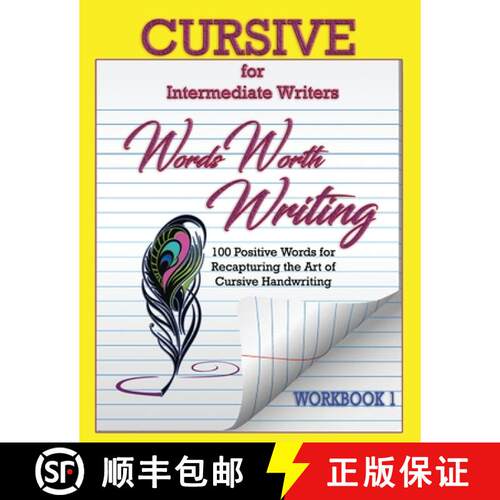 【3-4周达】Words Worth Writing: Cursive for Intermediate Writers [9781733800020]