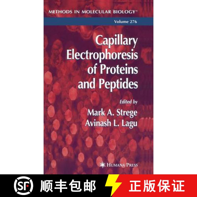 【3-4周达】Capillary Electrophoresis of Proteins and Peptides [9781588290175]