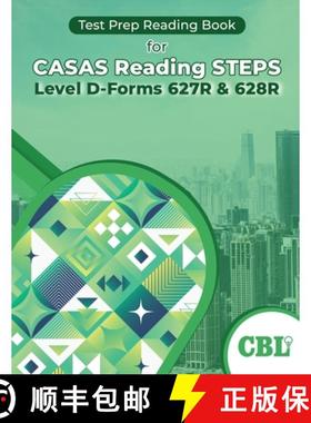 【3-4周达】Test Prep Reading Book for CASAS Reading STEPS Level D-Forms 627R and 628R [9798330441266]
